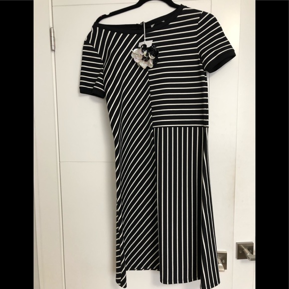 INTREND Dresses & Skirts - INTREND/MAXMARA/ Ladies/ Blue & White/Size M